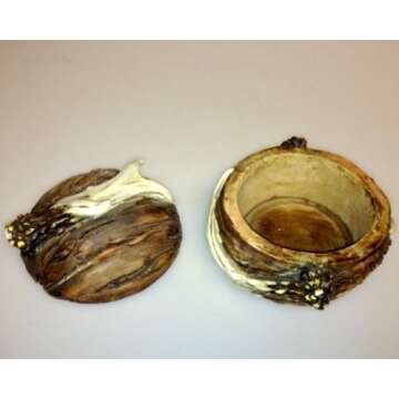 HOUSEOFGIFTS Antler Décor Trinket Box