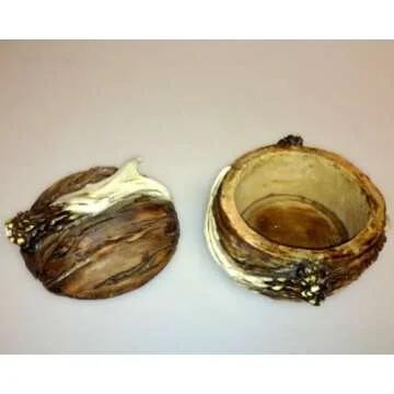 HOUSEOFGIFTS Antler Décor Trinket Box