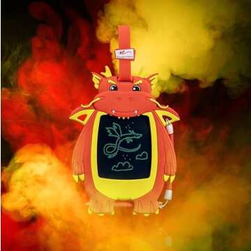 Boogie Board Kids Sketch Pals Portable Authentic Doodle Board, 4-inch Reusable Drawing Pad with Atta...