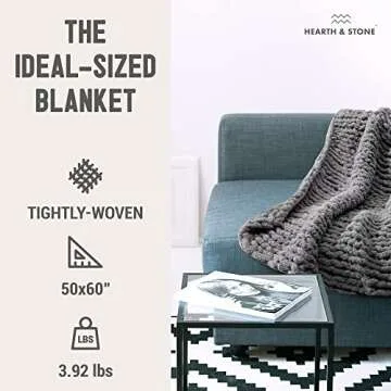 Soft Chenille Chunky Knit Blanket - Cozy Throw for All Seasons