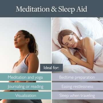 Scentered Aromatherapy Balm Stick Duo for Sleep & Meditation - Roll On Essential Oil Blends of Oud, Lavender, Ylang Ylang - Valentines Day Gifts for Her - Sleep Well & Escape