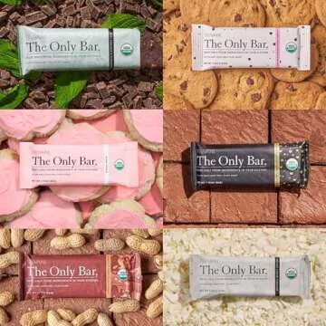 Truvani Plant Based Snack Bars | Variety 12 Pack | 5-8g Protein | USDA Organic and Vegan | The Only Bar | Dairy, Soy, and Gluten Free | Individually Wrapped