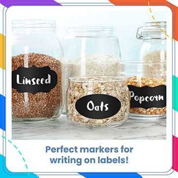 Chalkola White Chalk Markers - Versatile Erasable Ink Set