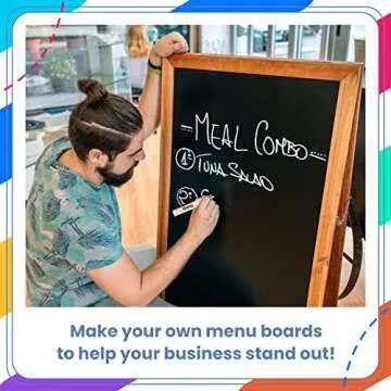 Chalkola White Chalk Markers - Versatile Erasable Ink Set