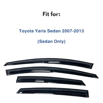 IG Window Visor for Toyota Yaris Sedan 2007-2013, Mugen Style
