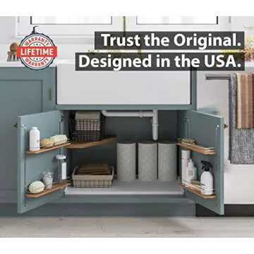 BASIN - Heavy Duty Under Sink Mat - The Original Silicone Under Sink Mats for Kitchen Waterproof - Under Sink Tray for Kitchen Waterproof - Under Sink Cover Kitchen Cabinet Liner White 34.25x22