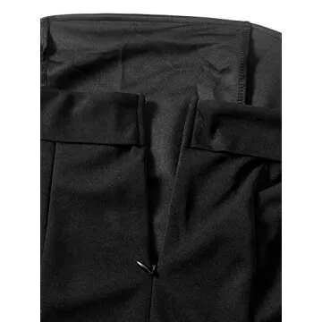 WDIRARA Women's Sexy Strapless Tube Bodycon Party Split Hem Pencil Mini Club Dresses Black XL