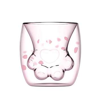 Charming Cat Paw Mug - Double Wall Insulated Coffee Cup