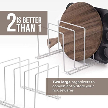 Steel Baking Pan Organizer Rack - Perfect for Kitchen Storage