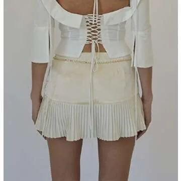 Women Low Waist Mini Skirts for Retro Aesthetic Style