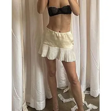 Women Low Waist Mini Skirts for Retro Aesthetic Style