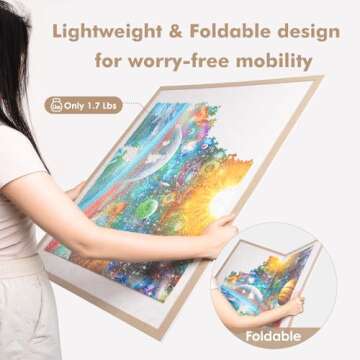 Lightomorrow Puzzle Board: Felt Surface & 4 Trays