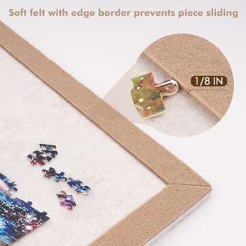 Lightomorrow Puzzle Board: Felt Surface & 4 Trays