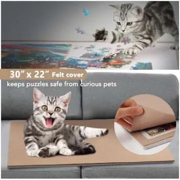 Lightomorrow Puzzle Board: Felt Surface & 4 Trays