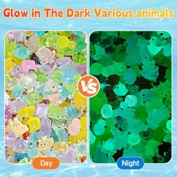 Mini Glow in The Dark Animal Resin Models for Fun Crafts