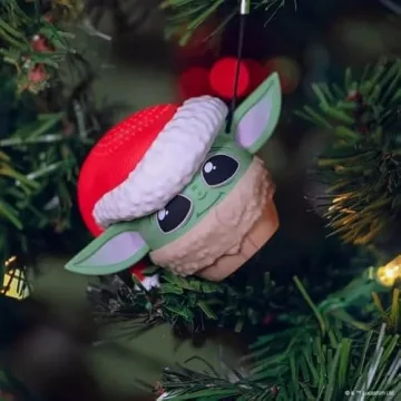 Grogu Bluetooth Speaker with Santa Hat - Star Wars