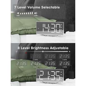 Extra Loud Vibrating Alarm Clock for Heavy Sleepers