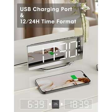 Extra Loud Vibrating Alarm Clock for Heavy Sleepers