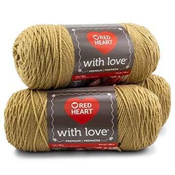 Red Heart With Love Yarn 3-Pack - Ideal for Crafters