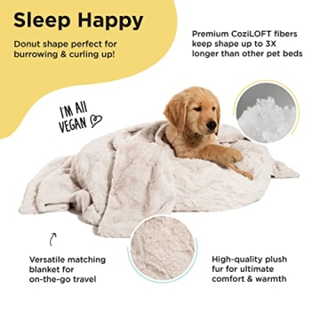 Luxurious Pet Bed and Blanket Set for Cozy Comfort