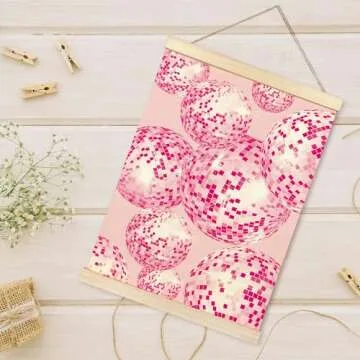 TAEDIN Disco Ball Wall Art Poster Frame - Trendy Home Decor