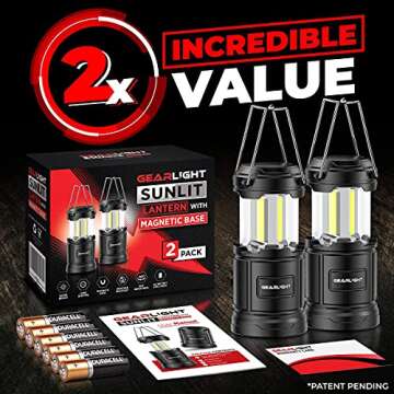 Portable GearLight Camping Lanterns - Durable & Bright