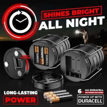 Portable GearLight Camping Lanterns - Durable & Bright