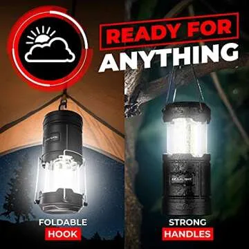 Portable GearLight Camping Lanterns - Durable & Bright