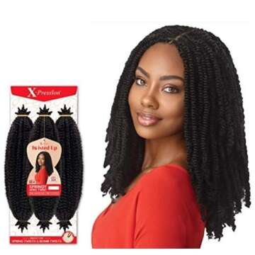 MULTI PACK DEALS! Outre Synthetic Braid - X PRESSION TWISTED UP SPRINGY AFRO TWIST 24" (3-Pack, 1)