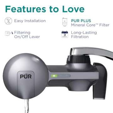 PUR PLUS Faucet Water Filter for Pure, Great-Tasting Water