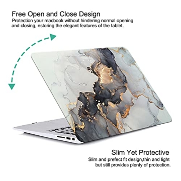 KEROM Stylish MacBook Pro 13 inch Case with Keyboard Cover