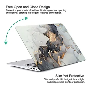 KEROM Stylish MacBook Pro 13 inch Case with Keyboard Cover