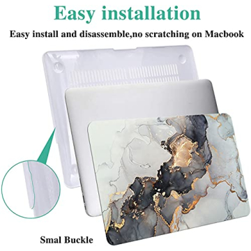 KEROM Stylish MacBook Pro 13 inch Case with Keyboard Cover