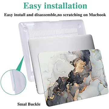 KEROM Stylish MacBook Pro 13 inch Case with Keyboard Cover