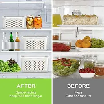 TBMax Produce Saver Containers - Airtight & Organized