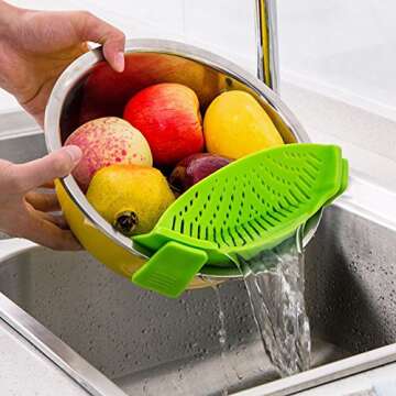 Snap Strainer - Hands-Free Clip-on Premium Colander
