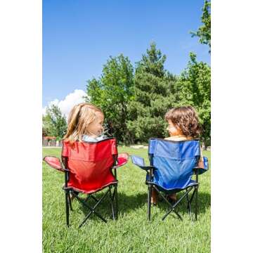 Ruby Red Folding Chair for Kids - Portable & Fun Seating