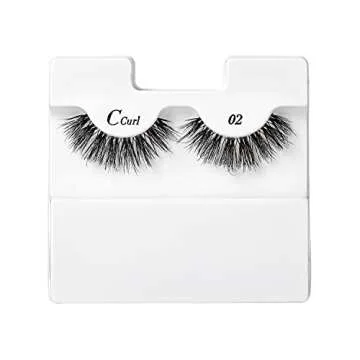 i-Envy False Eyelashes C Curl Natural Lashes Salon Lash Extension Effect