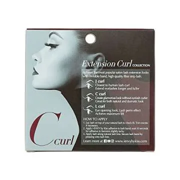 i-Envy False Eyelashes C Curl Natural Lashes Salon Lash Extension Effect