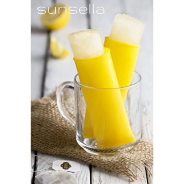 Sunsella Bright Silicone Popsicle Molds Set with Lids