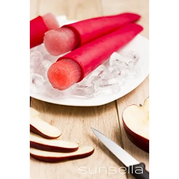 Sunsella Bright Silicone Popsicle Molds Set with Lids