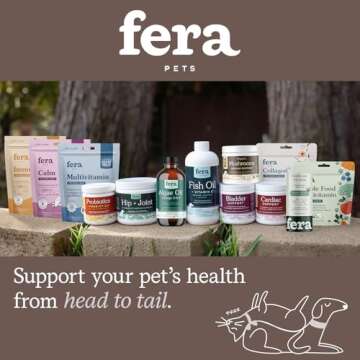 Fera Pet Organics Liver Supplement for Dogs & Cats - Vet Created - Pet Liver & Detox Function – Milk Thistle Supplement - Zinc, Choline & More - 60 Scoops​