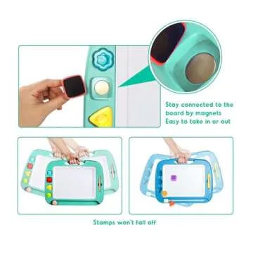SGILE Magnetic Drawing Board - Colorful 16x13in Creative Fun