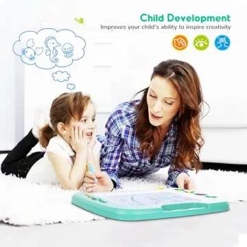 SGILE Magnetic Drawing Board - Colorful 16x13in Creative Fun