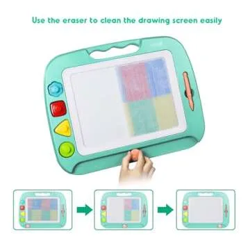 SGILE Magnetic Drawing Board - Colorful 16x13in Creative Fun