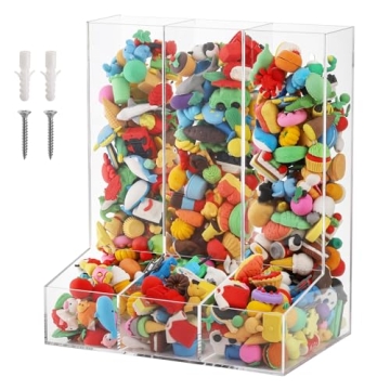 ZEAYEA Wall Toy Dispenser - Clear Multi-Storage Organizer