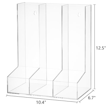 ZEAYEA Wall Toy Dispenser - Clear Multi-Storage Organizer