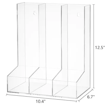 ZEAYEA Wall Toy Dispenser - Clear Multi-Storage Organizer