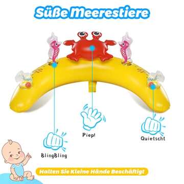 LAYCOL Baby Pool Float with Sun Protection Canopy and Toys