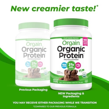 Orgain Organic Vegan Protein Powder Creamy Chocolate Fudge